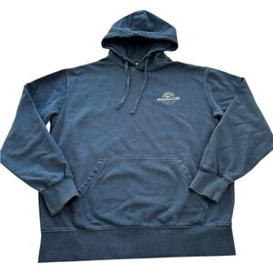 Quicksilver Hoodie Pullover Sweatshirt Sweet as Slab Blue Men’s Size Medium